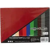 Adlibris Kerst karton, A6 10,5x15 cm, kleuren assorti, 300 assorti vel