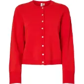 Y.A.S Gebreid vest 'YASElena' rood