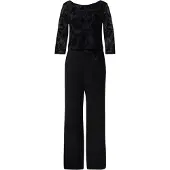 Comma Jumpsuit antraciet / zwart