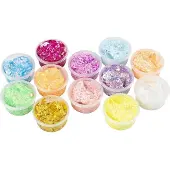 Creativ Company Glitter Clay Assorti – Glitter Boetseerklei – Zelfhardende Glitter Klei – 72x20 ml