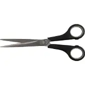 Creotime kinderschaar zwart 17 cm rechts en linkshandig 12 stuks