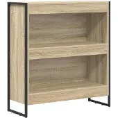vidaXL Boekenkast 80 x 30 x 86,5 cm Bewerkt hout Sonoma