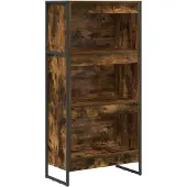 vidaXL Boekenkast 60 x 30 x 121 cm Bewerkt hout Rook Eik