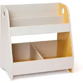 Kids Concept Boekenkast - 60x35x60 cm - Grijs/Mustard - - OneSize - Boekenkasten