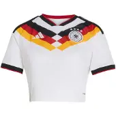 Adidas Tricot 'Germany 26 Home Cropped' curry / rood / zwart / wit