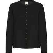 Ichi Gebreid vest 'IHLULS' zwart