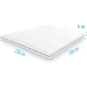 Droommatras Gel foam topdekmatras topper 180x220 dikte 6 cm
