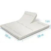 Droommatras Splittopper Organic Cotton Koudschuim 160x190 dikte 9 cm