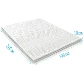 Droommatras Harde topdekmatras 140x220 dikte 10 cm