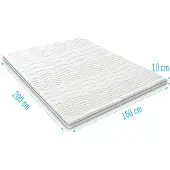 Droommatras Harde topdekmatras 160x200 dikte 10 cm