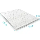 Droommatras Harde topdekmatras 180x210 dikte 10 cm