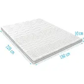 Droommatras Harde topdekmatras 180x220 dikte 10 cm