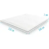 Droommatras Traagschuim NASA topdekmatras/topper 160x210 dikte 7 cm