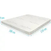 Droommatras Topper Organic Cotton Koudschuim 180x210 dikte 9 cm