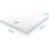 Droommatras Koudschuim Topdekmatras Infinity Airmaxx Bamboe Deluxe 120x210 dikte 11 cm