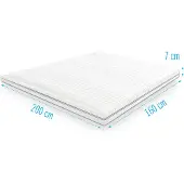 Droommatras Traagschuim NASA topdekmatras/topper 160x200 dikte 7 cm