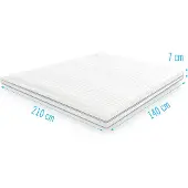 Droommatras Traagschuim NASA topdekmatras/topper 140x210 dikte 7 cm