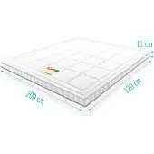 Droommatras Koudschuim Topdekmatras Infinity Airmaxx Bamboe Deluxe 120x200 dikte 11 cm