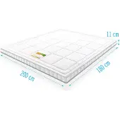 Droommatras Koudschuim Topdekmatras Infinity Airmaxx Bamboe Deluxe 180x200 dikte 11 cm