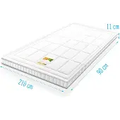 Droommatras Koudschuim Topdekmatras Infinity Airmaxx Bamboe Deluxe 90x210 dikte 11 cm