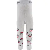 Ewers Babymaillot lichtgrijs met Kerstpinguin - 68