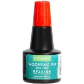 Q-CONNECT stempelinkt | flesje van 28 ml | rood