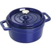 Staub Cocotte - Enkele pan - Blauw - Gietijzer - 2,2 liter - 1 stuk - 20 cm (40510-264-0)