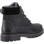 Hush puppies Pier Leren Zwarte Enkellaarzen Voor Heren