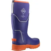 Muck Boots Grit S5 Heren Regenlaarzen Blauw/oranje Van Rubber