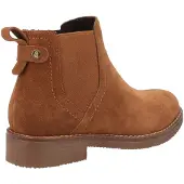 Hush puppies Maddy Breed Suède Dameslaarzen Tan
