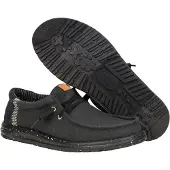 HeyDude Wally Elevated Basics Canvas Heren Zwarte Boot Schoenen