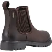 Hunter Canna Dealer Boot Leren Damesschoenen Bruine Platte Chelsea Laarzen