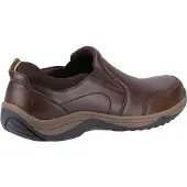 Hush puppies Donald Leren Mannen Koffie Moccasins Schoenen