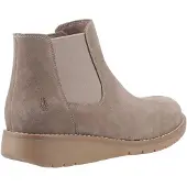 Hush puppies Leonie Suède Dames Taupe Platte Chelsea Boots
