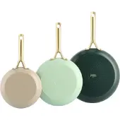 Greenpan Pannenset Shades Met Keramische Antikleeflaag - Natural (3-delig)