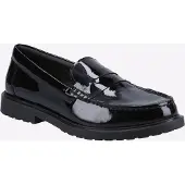 Hush puppies Verity Slip On Dames Leren Zwarte Patent Instappers
