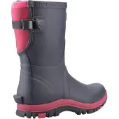 Cotswold Realm Rubberen Dames Regenlaarzen Marineblauw/roze
