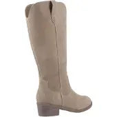 Hush puppies Isabella Dames Suède Taupe Kniehoge Laarzen Met Hak