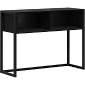 vidaXL Bijzettafel Zwart Eiken 100 x 36 x 75 cm Bewerkt hout