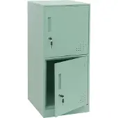 MCW Kluisje -P63, kluisje Kluisje met 2 deuren, 90x38x45cm staal ~ mintgroen