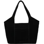 Hide & Stitches Suede Shoulderbag black
