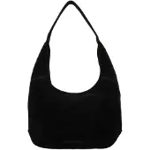 Hide & Stitches Suede Shoulderbag black