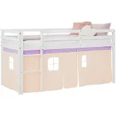 Homestyle4u Hoogslaper- kinderen - 90x200 cm - Roze/Abrikoos