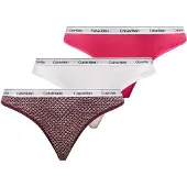 Calvin Klein Underwear String fuchsia / kersrood / zwart / wit