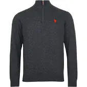 U.S. POLO ASSN. Trui antraciet / rood