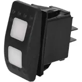 Euromarine On-off-on Led Waterproof Rocker Switch Transparant