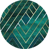 Komar Vliesbehang Zelfklevend vlies - Jade - Afmeting 125 x 125 cm (1 stuk)