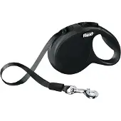 Flexi voor hond rollijn voor classic tape zwart Xs 3mtr