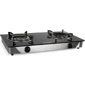 Orbegozo FO 2720, zwart, roestvrij staal, werkblad, gas, 2 zones, 2 zones, extra groot