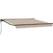 vidaXL Zonnescherm Frame Beige 300 x 250 cm Polyester met PU-coating